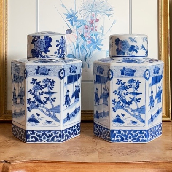 Beautiful pair of Asian Ginger Jars - Picture 2 of 10